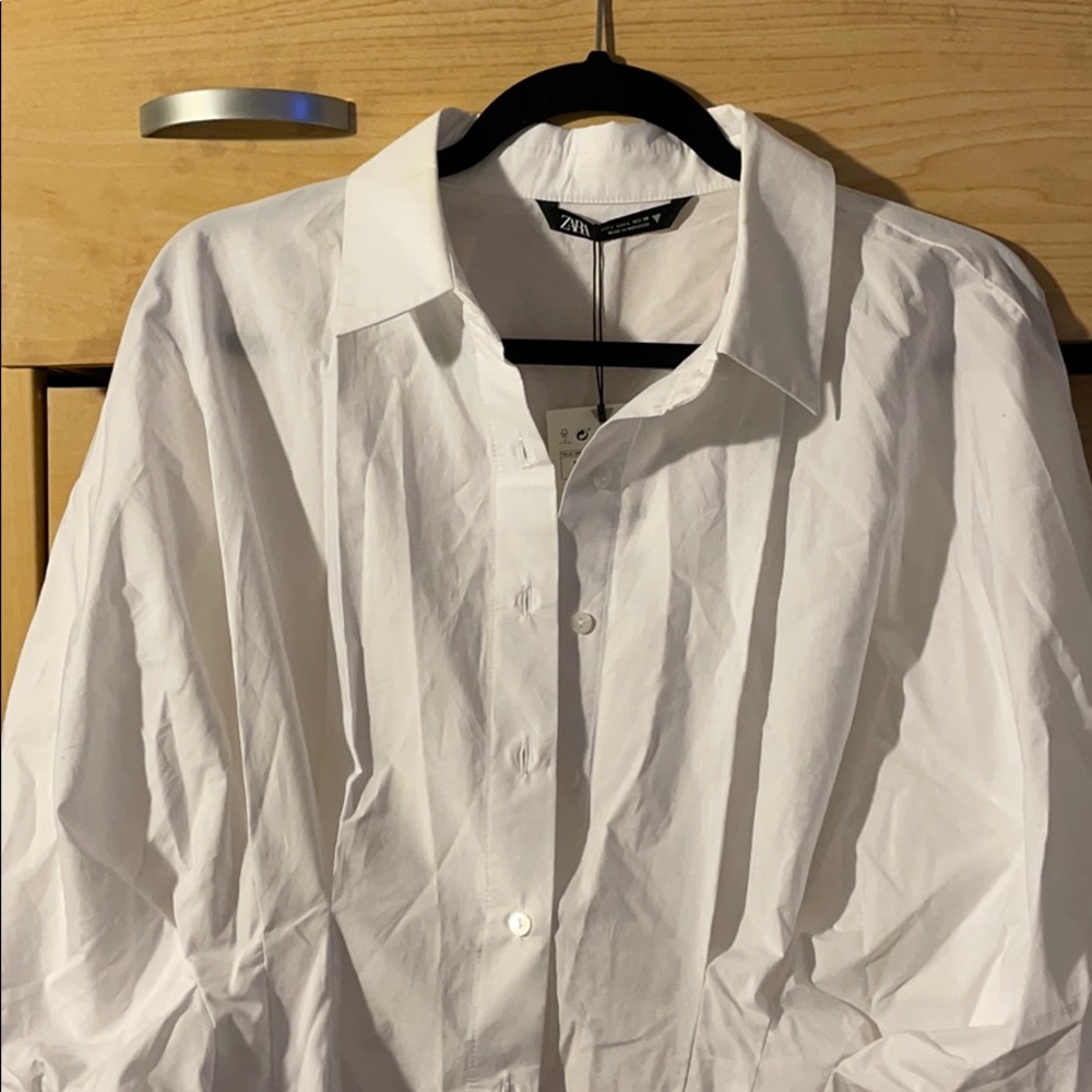 Zara Corset Style Oversized Button Up